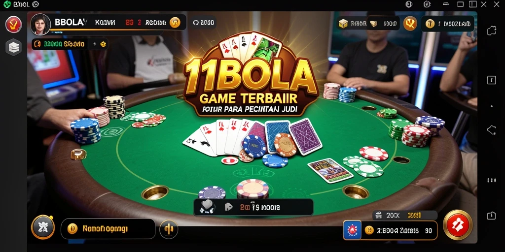 Tangkapan layar utama 11BOLA menampilkan suasana permainan Poker yang mendebarkan.