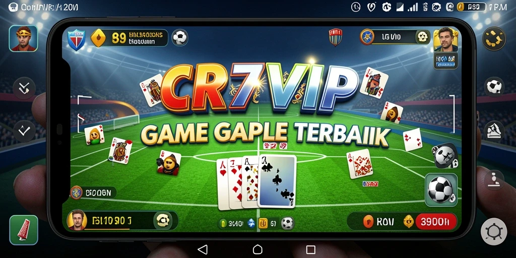 Tampilan gameplay seru dalam permainan Gaple CR7VIP.