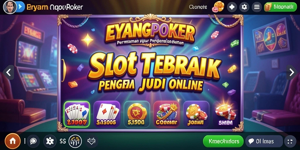 Tampilan gameplay menarik dari EYANGPOKER dengan fitur slot yang mengasyikkan.