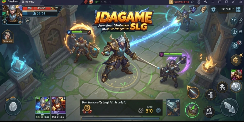Screenshot gameplay IDAGAME menampilkan aksi strategi yang mendebarkan.