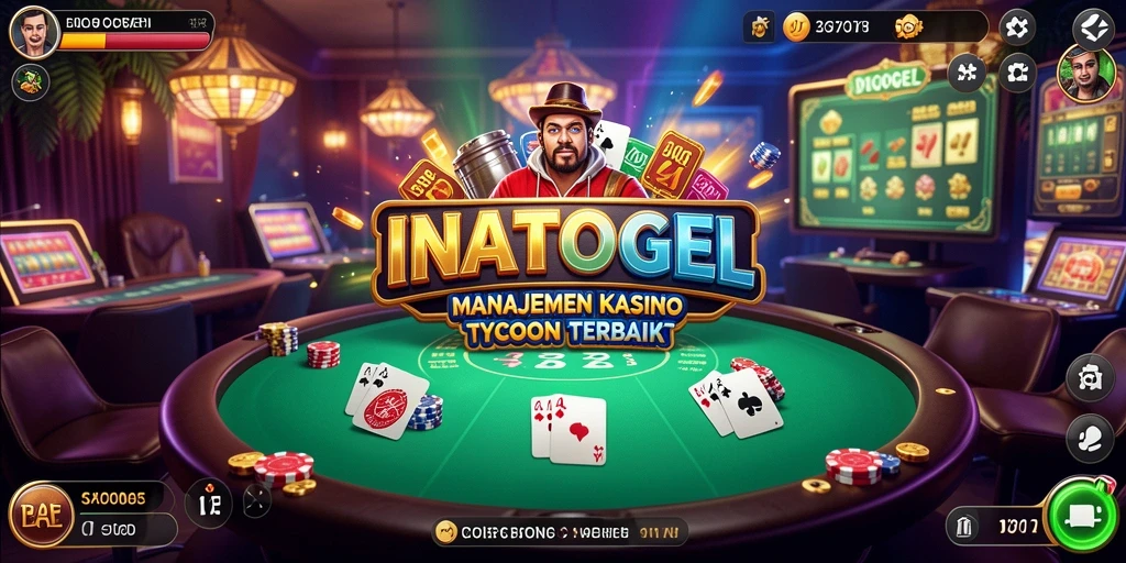 Screenshot menampilkan gameplay seru dalam membangun kasino Tycoon.