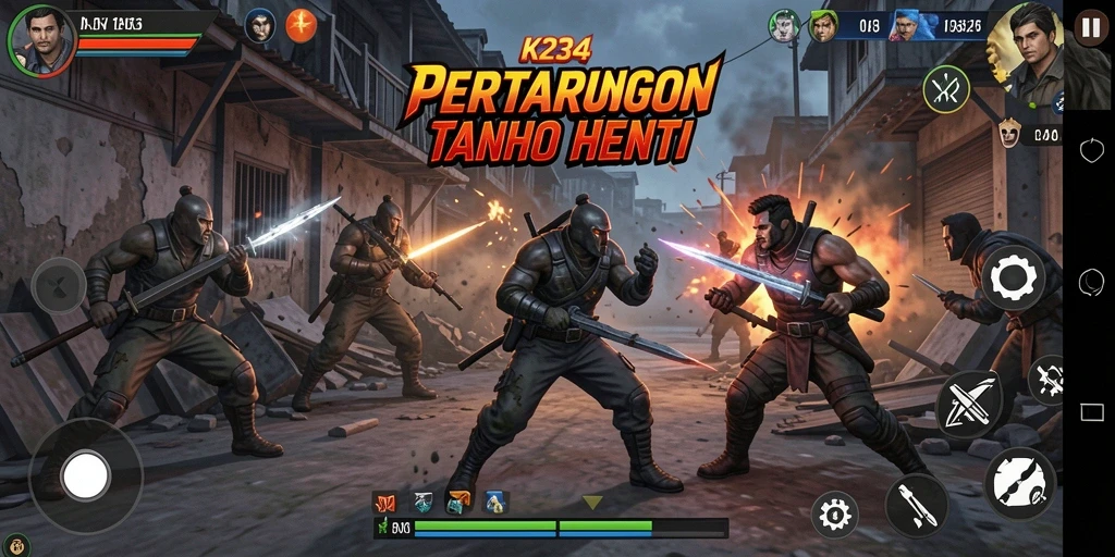 Tampilan gameplay seru dan mendebarkan dalam K234.