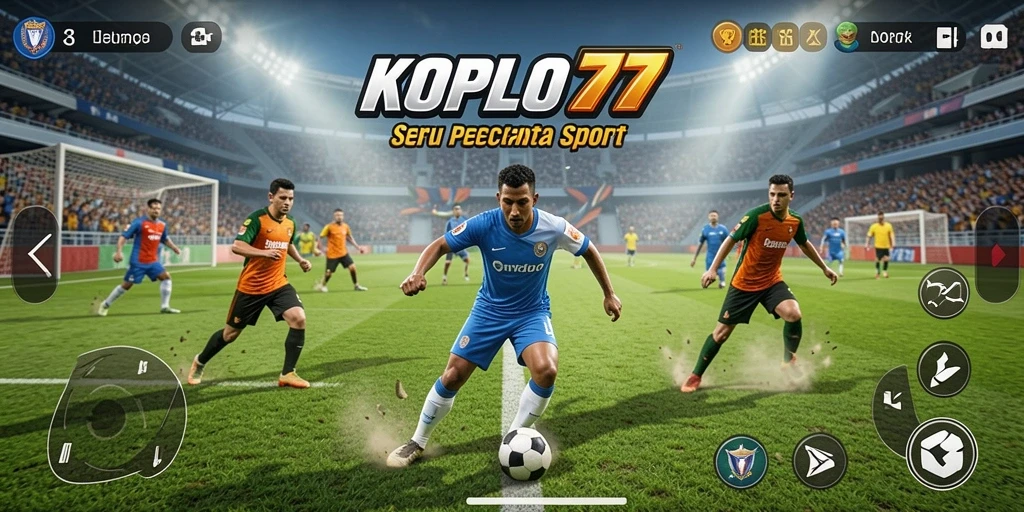 Tampilan gameplay seru dalam KOPLO77 dengan aksi olahraga menarik.