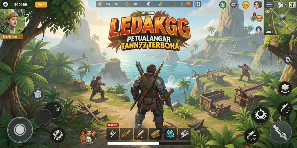 Tampilan gameplay <strong>LEDAKGG</strong> yang menakjubkan dalam dunia Open World.