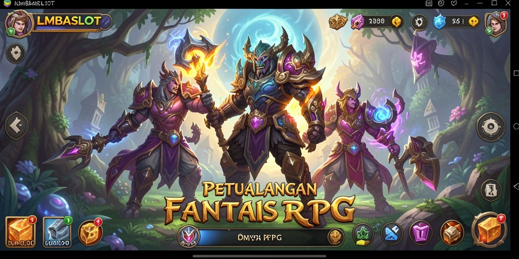 Gameplay menarik LMBASLOT dalam dunia RPG dengan karakter yang menawan.