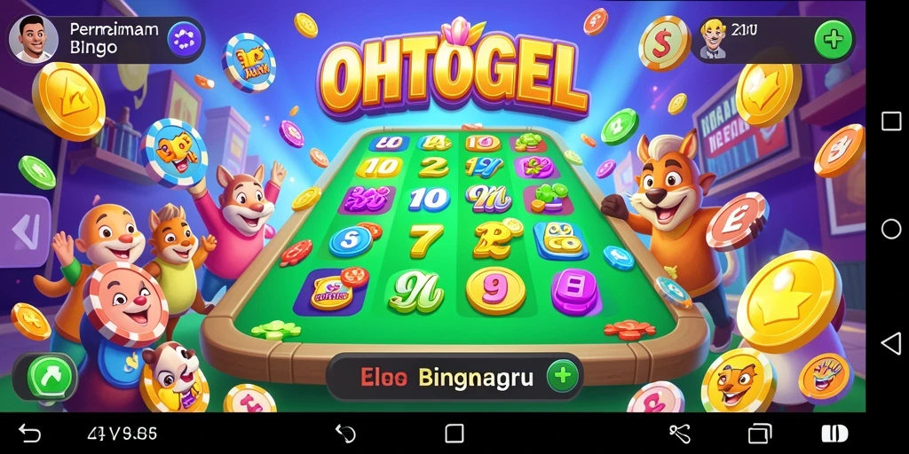 Tampilan menarik dan interaktif dari OHTOGEL dalam gameplay Bingo.