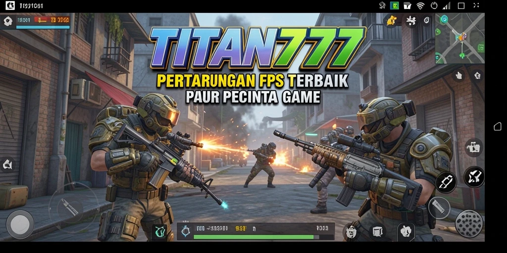 Gameplay seru di TITAN777 dengan aksi tembak-menembak yang mendebarkan.