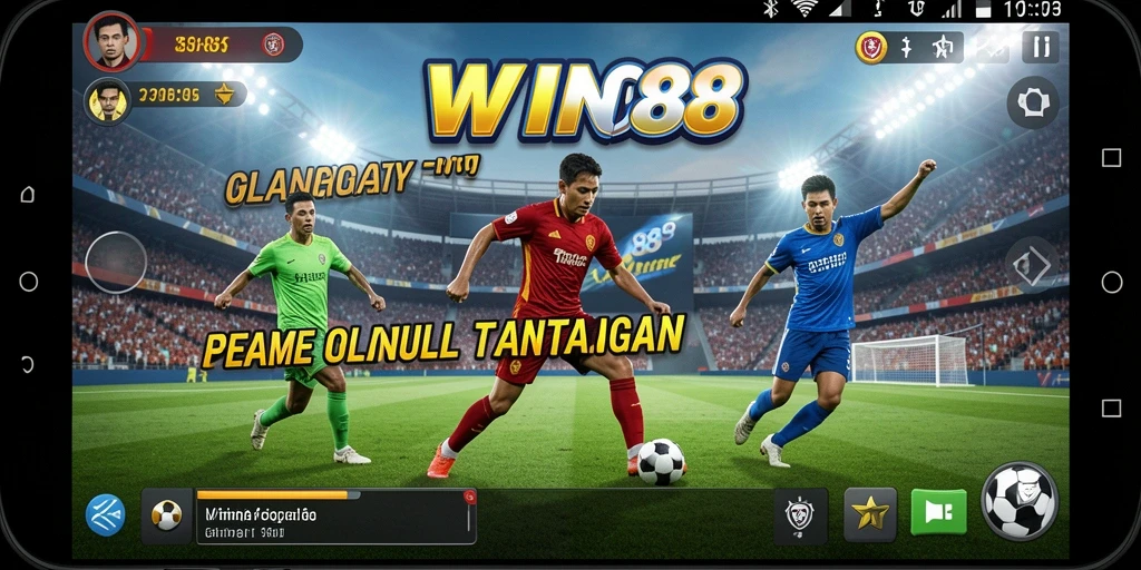 Tampilan seru gameplay WIN88 dengan aksi olahraga yang mendebarkan.